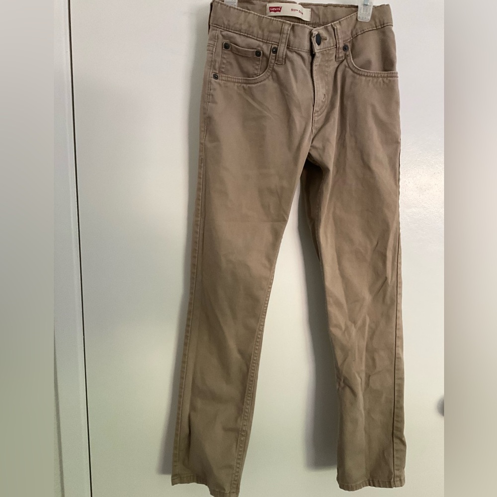 Levi’s 511 Youth Size 10 Tan Brown Slim Pants